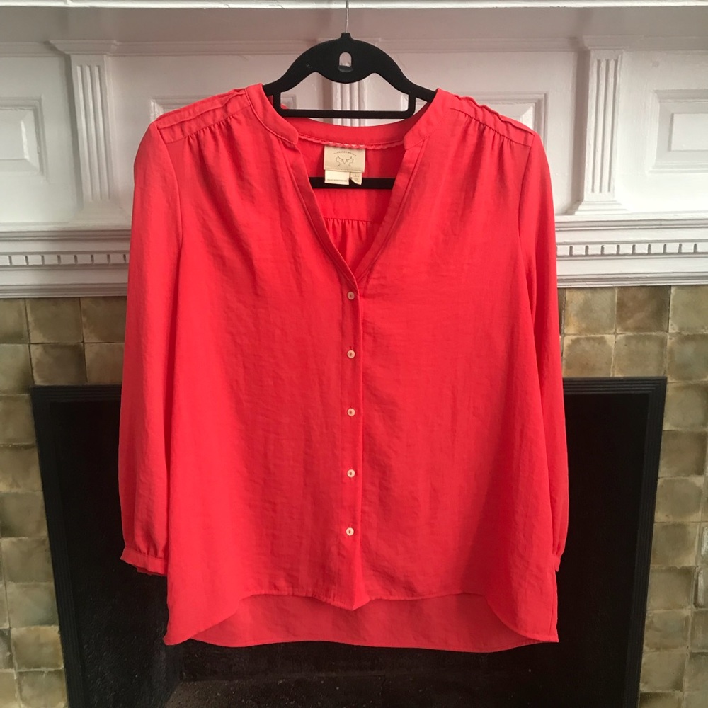Anthropologie Button Down Blouse size 6